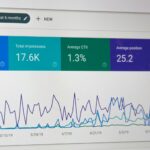Search analytics screen used to compare technical and on-page SEO issues