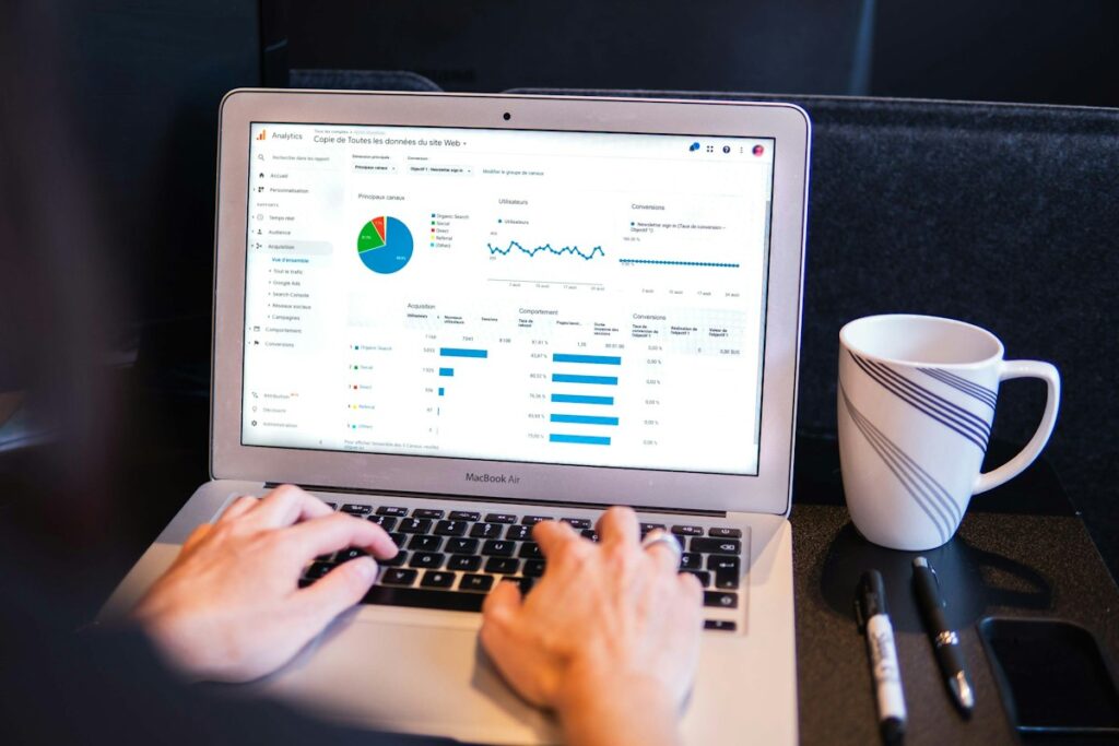 Business owner checking why their website is not ranking on Google