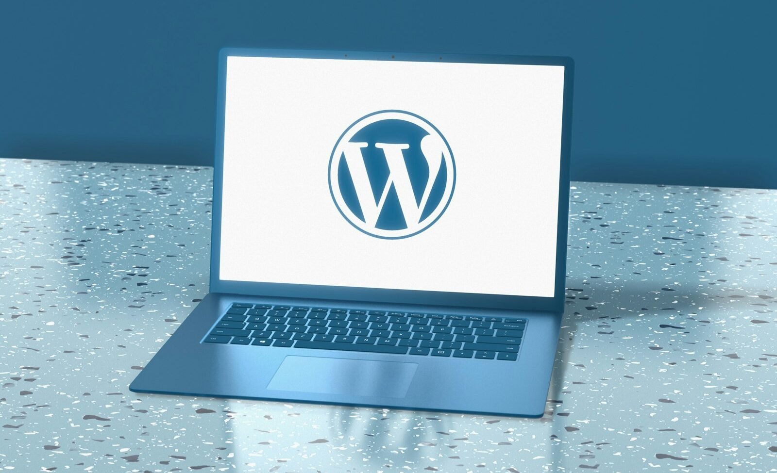Laptop displaying a WordPress website that looks professional but generates few leads